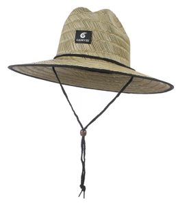 Chapeau de sauveteur classique pour hommes et femmes, en paille, pour la plage, le soleil, l'extérieur, à large bord, Panama, 240309