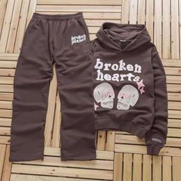 Klassieke Haruku Gebroken Hart 2.0 Hoodie Set Brief Amerikaanse Astro Straat Sweatshirt Mannen En Vrouwen Hip Hop Y2K Kleding