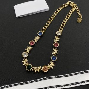 Classique haut de gamme populaire femme designer lettre pendentif collier chaîne élégant bijoux de mode mariage saint valentin bijoux commémoratifs