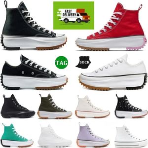 Zapatos de lona clásicos altos y bajos para hombres, mujeres, plataforma, fondo grueso, negro, blanco, zapato casual, All Star, Chucks de senderismo 70 AT-CX Hola legado de 56bH #