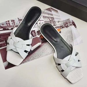 Klassieke Hoge Kwaliteit Designer Schoenen Italiaans Luxe Lederen Outdoor Sandalen Dames Flats Casual Schoenen Mode Super Star Slipper