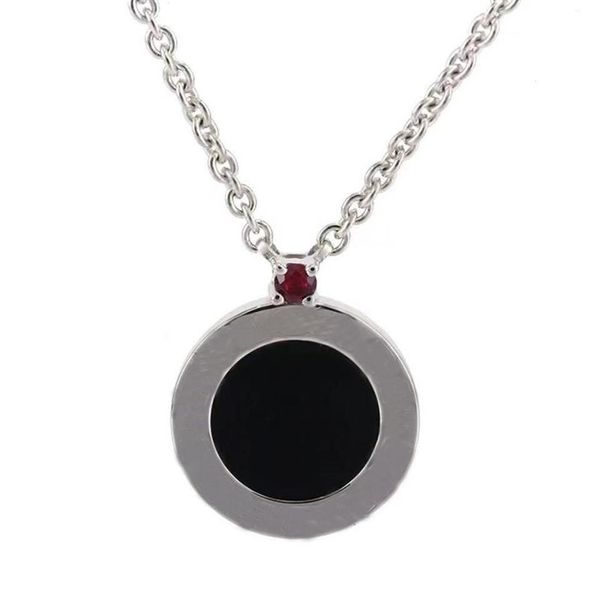 Pendentif rond classique petit homme rouge de haute qualité, collier de luxe créatif réglable, Design, bijoux 221a