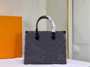 Clásicos diseñadores de lujo de alta calidad Bolsas Bolsos de damas Diseñador Lujos Paquete de compras de gran capacidad Bolso de compras negro y azul de vaquero