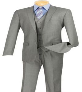 Classic High Quality Mens Grey Mens Ice Suite and Mens Groomsmen Robe 3 Veste Pantal