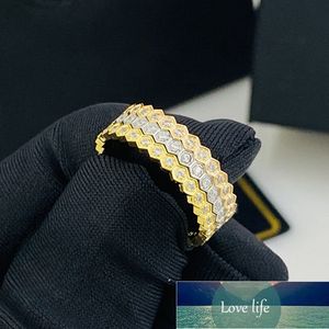 Klassieke honingraatring smal titanium staal 18k honingraat gekleurde gouden ring Koreaanse mode -raar modieus alle match sieraden