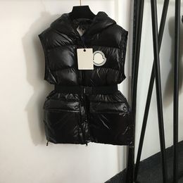 Klassieke donsvesten met capuchon Vrouwelijke mouwloze bovenkleding Mode Casual sportvest Jassen Heren Dames Merk donsjas