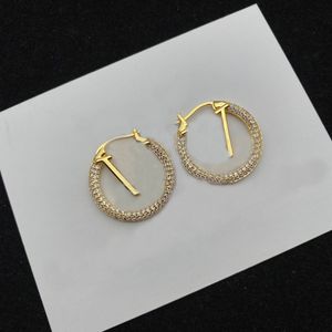 Boucles d'oreilles créoles classiques Designer boucle d'oreille en or 18 carats grand cercle femmes bijoux saint valentin cadeau bijoux accessoires