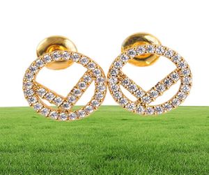 Klassieke Hoops Stud Designers Earring Diamant oorbellen Luxe Designer Sieraden Women Circle Letter F Studs Love Necklace Hoop Mens 7064323