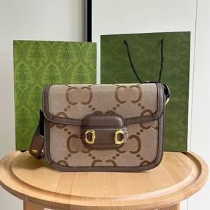 Classic HorseBit Designer Tags Handtassen Winkelen Diana Bamboo Echte crossbody Fashion Wallet Luxe Echt lederen multifunctionele draagbare crossbody tas