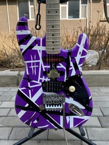 Hot Edward Eddie Van Halen Frankenstein Quality Instruments.Beswood Cold Purple True Reflector
