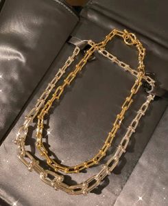Klassieke sieraden luxe gouden zilveren ketting dameshanger 41 45 50 60 cm designer ketting sieraden armband kettingen verlovingsset voor dames meisjes paar feest 2024