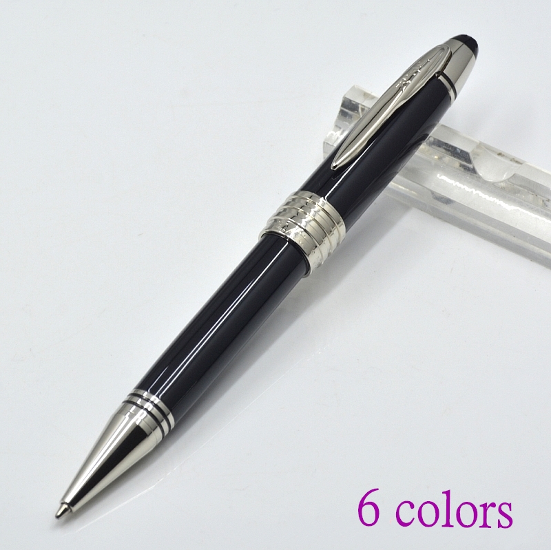 Klasik JFK 6 Renkler Metal Beyaz Kalem İş Ofis Kırtasiye Promosyonu Yazma İş Hediyesi Yeniden Dolunma Kalemleri