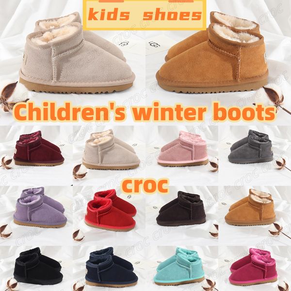 Zapatos clásicos para niños Ultra Mini Boot Australia niñas diseñador niño zapato niños bebé zapatilla de deporte niño bota jóvenes infantes zapatillas de deporte Che b61G #