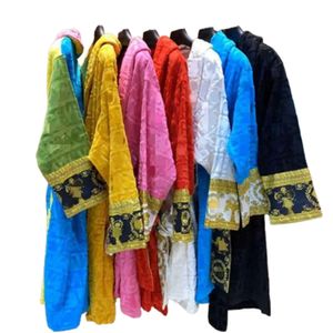 Peignoir Kimono classique unisexe, 7 couleurs en coton, vêtements de nuit de marque, de styliste, chauds pour Couples, vêtements de maison