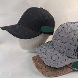 Katoen desinger baseball cap brief hoeden ontwerpers vrouwen zwart bruin comfortabel ademend gorra populaire zonbestendige heren hoeden ontwerper brief borduurwerk zb111