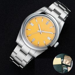 Classic Ladies Kijk Oyster Perpetual Automatic Mechanical Atchs 31 mm 36 mm vouwen gesp buckle 2813 Beweging Lumineuze saffier paar luxe ontwerper Men Watch Montre