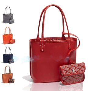 Cuir classique Mini Anjou Sacs à provisions double face Totes Femmes Hommes Designers Sac Bourse Pochette Luxurys Sacs à main Cross Body avec petit sac à bandoulière Tramp1