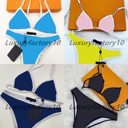 Klassieke letter Bikini's Set Swimwear Summer Ademend tweedelig bikini verjaardagscadeau voor meisje sexy zwempak298n