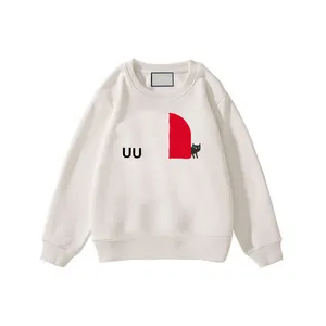 Carta clásica Sudadera para niños Invierno Niños Sudadera con capucha Moda Algodón Niños Niñas Ropa Diseñador de lujo Cuello redondo Sudaderas Streetwear