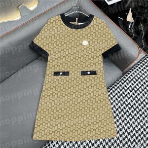 Klassieke letterjurken dameskleding charme dames korte rokken dragen zomer casual kleding voor feestbruiloft