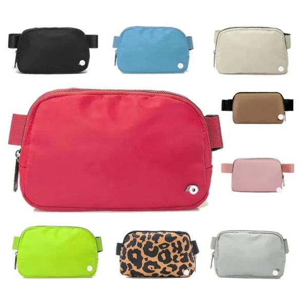 Classique LU Luxe partout Ceinture Sac Sacs de taille Designer Bumbag Femmes Hommes Nylon Toison Bum Poitrine Sports Yoga Sac à bandoulière Sac à main Bandoulière Mode Portefeuille