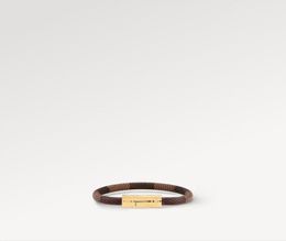 Bracelets de luxe classiques en cuir en cuir 17/19 cm Bracelet marron blanc pour femmes cadeaux juifs Gold Silver Wholesale pas fondu