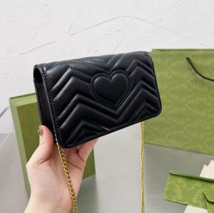 Bolsas de cadena de lujo clásicas embrague para mujeres billetera de marca de flores a cuadros de moda damas vintage de cuero marrón bolso de moldes para hombros lindo bolsas de bolsas