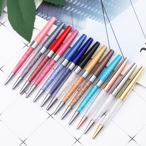 Klassieke luxe kristallen pen verf assortiment kleuren versierde strass edelstenen balpen promotie reclame logo geschenk pennen