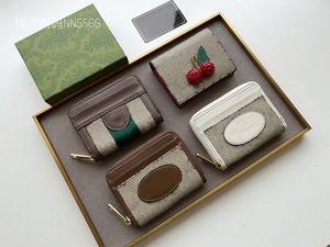 Klassieke luxe ontwerper mode vrouw standaard portefeuilles kaarthouder met doos mobiele telefoon portemonnee gratis schip