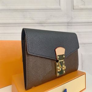 Klassieke luxe modemerk schoudertas portemonnee vintage dame bruin leer mini 17cm handtas designer ketting riem doos geheel #58220J