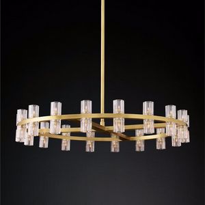 Klassieke luxe LED Crystal Black Gold Hangende lampen hanglampen.