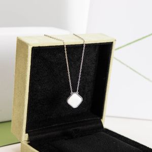 Collier trèfle porte-bonheur classique de luxe, collier de styliste pour femmes, collier en argent et nacre de haute qualité