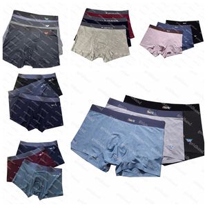 Klassische Luxus Herren Unterwäsche Designer Modal Unterhose Flut Marke Brief Gedruckt Männer Boxer Einfarbig Atmungsaktive Boxer 3 teil/satz