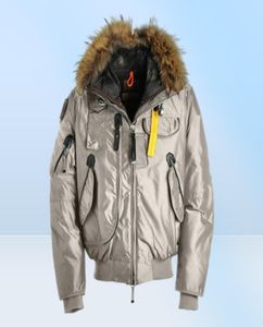 Clásico de lujo de calidad de invierno para hombre de la marca Parajs Gobi Chaquetas de plumón Moda clásica Ropa de abrigo cálida Abrigo de bombardero A prueba de viento Más grueso3361347689168