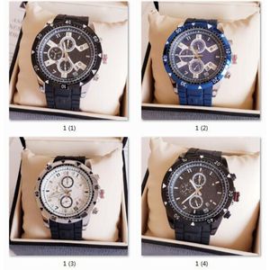 Classic Luxury Watch 1853 Rubberen band 47 mm Top Brand Mens Watches Quartz Movement Alle kleine functies 100% werkheren polshorloge
