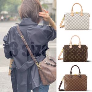 classic luxurys 3 taille speedy 25 30 35 sacs fourre-tout de voyage marron sangle M41113 avec sac à main à bandoulière design city duffle sac à main pour femme pochette à bandoulière en cuir sacs