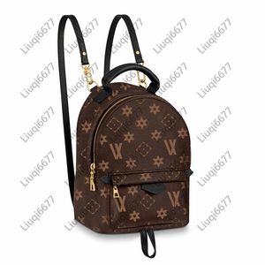 Classic Luxurys Designer sacs femmes sac d'école en cuir véritable sac à dos style sac à main portefeuilles MINI FLOWER palm springs sac Lady Tra160q