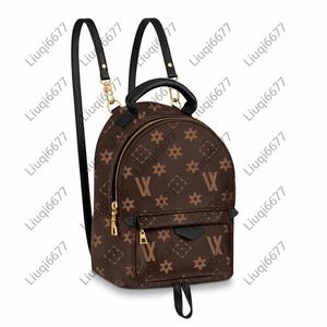 Classic Luxurys Bolsos de diseñador para mujer Bolso de escuela de cuero genuino Mochila Estilo Monedero Carteras MINI FLOWER bolso de palm springs Lady Tra160q