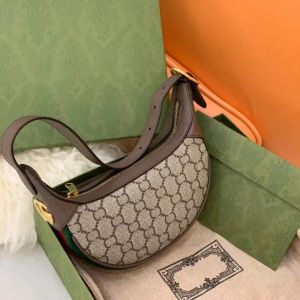 Clásico bolso de hombro de cuero de lona revestida con cierre magnético Bolso cruzado con bolso de diseñador Bolso bandolera para hombres y mujeres Bolso para axilas Bolso para ir al trabajo