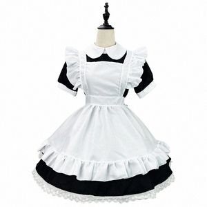 Classique Maid Anime Cosplay Costume Noir Blanc Plus Taille Apr Maid Cat Girl Kawaii Tenues japonaises Party Princ Lolita Dr C8SG #