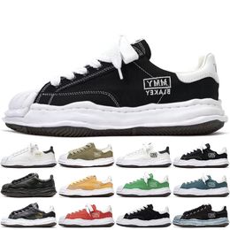 Klassiek Maison Mihara Yasuhiro Blakey OG Sole Canvas Low Mens Sports Sneakers Dames Trainers Lage tops Groen Black Wit Geel MMY Retro-schoenen 36-45