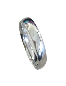 Klassiek mannelijk Wit goudkleur 6 mm Titanium staal vrouwen mannen bruiloft zilveren ring topkwaliteit niet vervagen liefhebbers bruiloft sieraden4383491