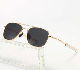 Classic Men Army Military Pilot Style Polaris Sunglasses 52 mm Top Metal Quality Brand Design Sun Glasses Sunglasses5144340