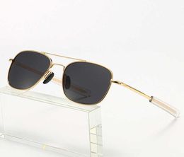 Classic Men Army Military Pilot Style Polaris Sunglasses 52mm Top Metal Quality Brand Design Sun Sunglasses 9489235