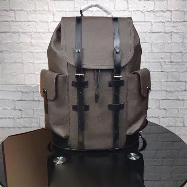 Classique hommes sac à dos sacs à main en cuir véritable école sacs à dos sacs à bandoulière pour homme femmes sac à dos taille 41 47 13cm243i