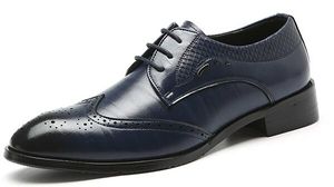 Klassieke mannen formele schoenen mannen oxford schoenen puntige teen veter lederen schoenen mannen plus maat 37-48