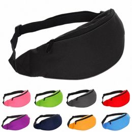 Classique hommes mâle sac de taille décontracté Fanny Pack femmes Mey Phe ceinture sac pochette banane Bum sac solide taille Packs Bolsa Cintura W2Yx #