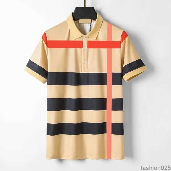 Camisa polo clásica para hombre Camisas de verano para hombre Camisa polo de marca de lujo Camiseta informal de negocios Camisas de estilo inglés Tops para hombre Tamaño asiático M - XXXL 606UO