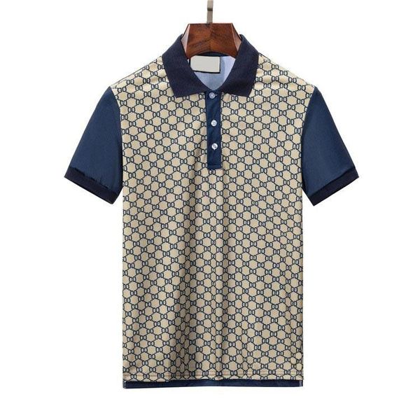 Camisa polo clásica para hombre Camisas de verano para hombre Camisa polo de marca de lujo Camiseta informal de negocios Camisas de estilo Inglaterra Tops para hombre Tamaño asiático