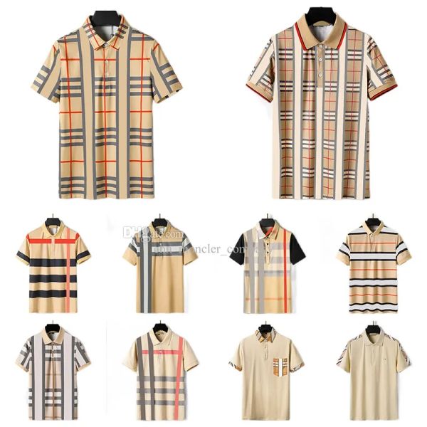 Camisas de polo de hombres clásicos Diseñador de verano Camisas de la marca de lujo Polo de la marca de lujo Camisas de estilo Inglaterra Inglaterra Tops Asian Size M-XXXL 857379142